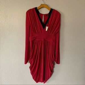 NWOT BCBGMAXAZRIA red formal dress 
size M